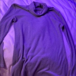 Grey Turtleneck bodycon ribbed sweater vest